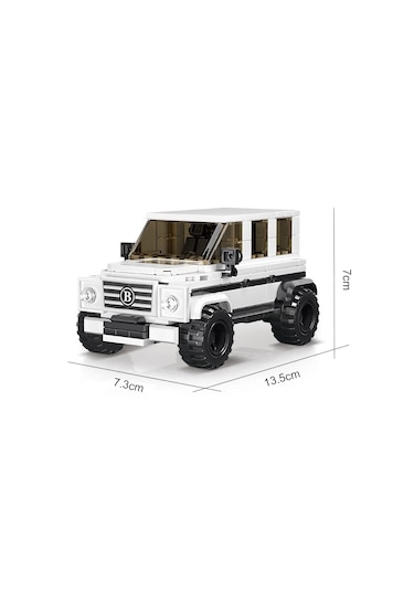 Teknik Mercedes G63 Brabus Arabası Mercedes G Kasa Araba Yapı Blok Oyuncak Araba-265 Parça