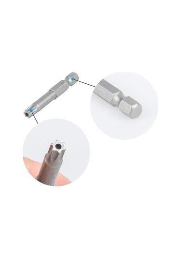 Dancemonkey 12 Paket Torx Başlı Tornavida Ucu Seti 1/4 Inç T5-t40, 1 Paket Saplı