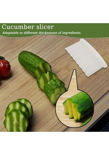 Homyl Otel Restoran Mutfağı Için Salatalık Kırışık Kesici Beyaz