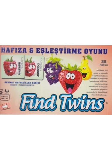 Find Twins Sevimli Meyvecikler Serisi-25 Parça Hafıza-eşleştirme
