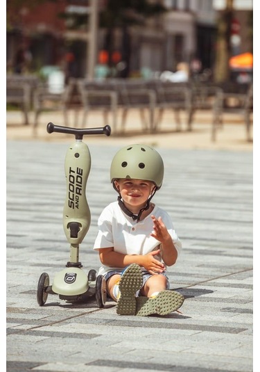 Scoot And Ride Helmet Bebek Kaskı Xxs-s Olive 181206-00007