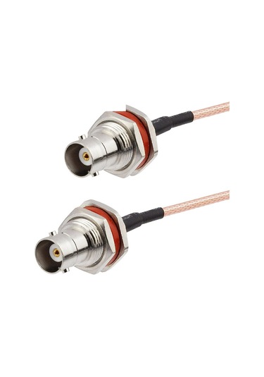 Rg-316 Bnc Dişi - Dişi Panel Tip Ara Kablo - 1 Metre