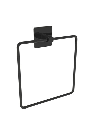 Sıladanal Kendiliğinden Yapışkanlı Siyah Paslanmaz Metal Kare Havluluk Açık Bej