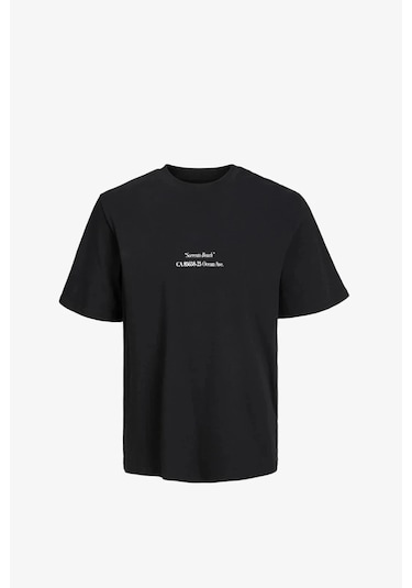 Jack & Jones Jack&jones Jorgrocery Tee Ss Crew Neck 12230754-black4382 Siyah Jack & Jones Jack&jones Jorgrocery Tee Ss Crew Neck 12230754-black4382 Siyah