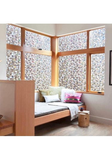 Statik Desenli Cam Folyosu Buzlu Cam Folyo Cam Filmi 3 D. (431377520)