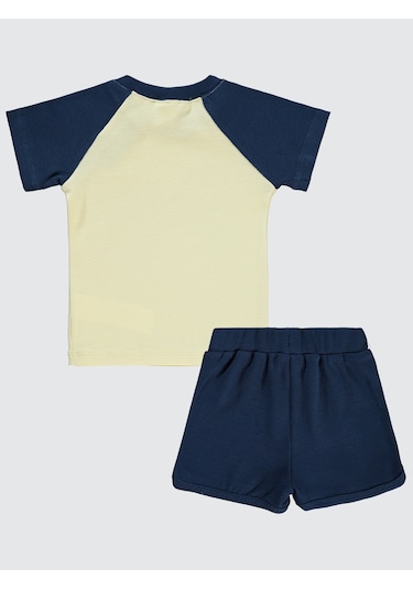 Civil Baby Erkek Bebek Şortlu Takım 6-18 Ay Lacivert Lacivert