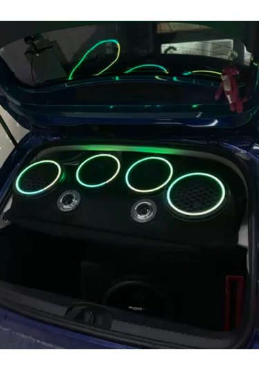 16'lık Midrange Kapağı Piksel Neon Ledli 358 Animasyon 4 Kapak