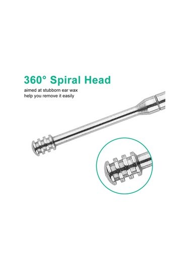 Yifomall 6 Parça Kulak Bakım Seti - Paslanmaz Çelik Kulak Temizleme Kaşığı Ve Fırçası İle Hijyenik Kulak Bakımı