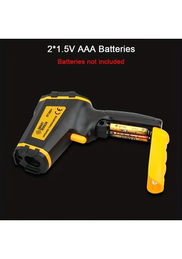 Honeybeeshop Kıyaslamasız Kızılötesi Termometre Lazer Sıcaklık Ölçer Renkli Lcd Ekran -50c 390c -58f 734f