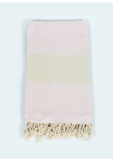 Elmas Peştemal (Pembe) %100 Pamuk 90*180 Banyo-Plaj havlusu