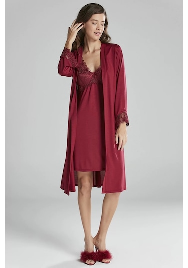 Pierre Cardin P5040 Bayan Penye Gecelik Sabahlık 001
