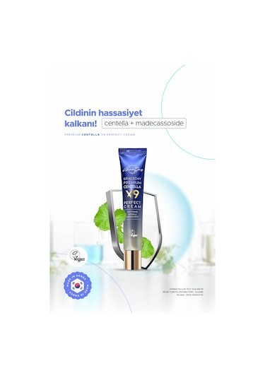 Grace Day Hassas Ciltler İçin Yatışmış Görünüm Sağlayan Centella İçeren Vegan Bakım Kremi x9Centella