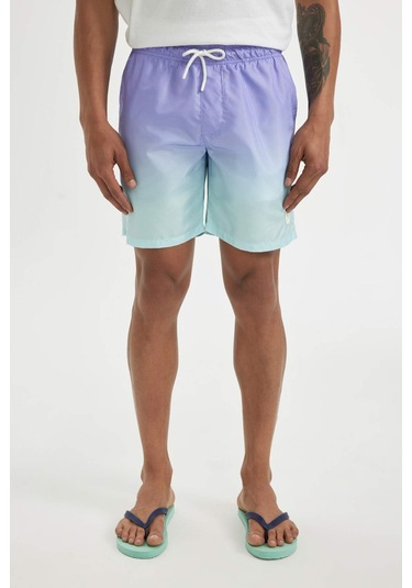 Defacto Regular Fit Degrade Baskılı File Astarlı Diz Üstü Deniz Şortu Z6873AZ24HSPR262 Defacto Regular Fit Degrade Baskılı File Astarlı Diz Üstü Deniz Şortu Z6873AZ24HSPR262