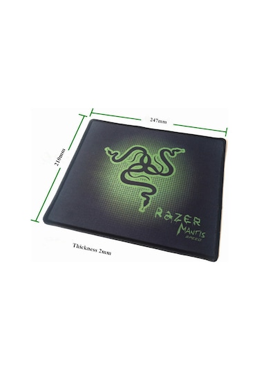 Razer Desenli Baskılı Kaydırmaz Gaming Oyuncu Mouse Pad 25-21 Cm
