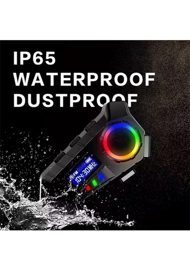 Y30 Kask Kulaklık Motosiklet Kulaklık Rgb Radyolu Intercom