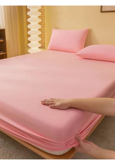 Totem Ranforce Pamuklu Pemb Yastık Kılıflı Lastikli Çarşaf Takımı
