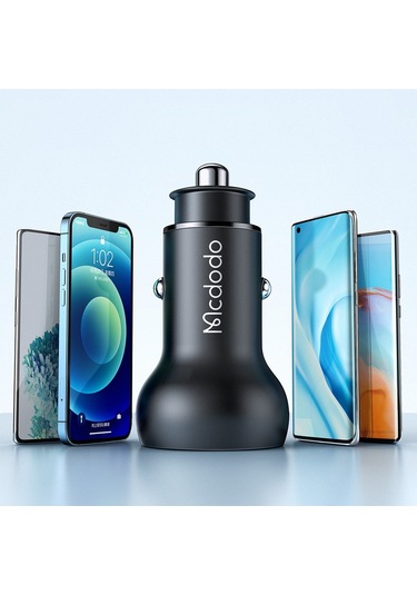 Cc-7030 45W 1Xtype-C 1Xusb Girişli Dijital Göstergeli Araç Şarj