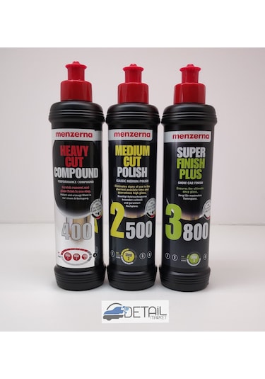 Menzerna 400 2500 3800 Pasta Hare Giderici Set 250 ML N11.3467