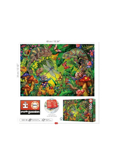 Educa 500 Parça Renkli Orman Puzzle - 19551 - Colourful Forest