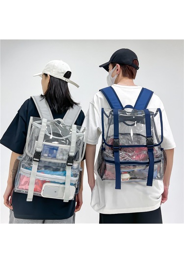 Suntek Kadınlar Ve Kızlar Için Şeffaf Sırt Çantası , Gri