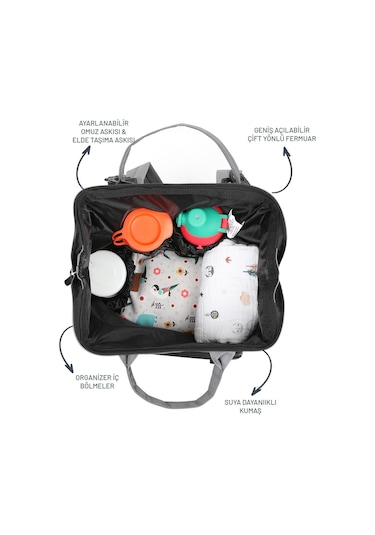 Fisher Price Anne Bebek Bakım Çantası Gri