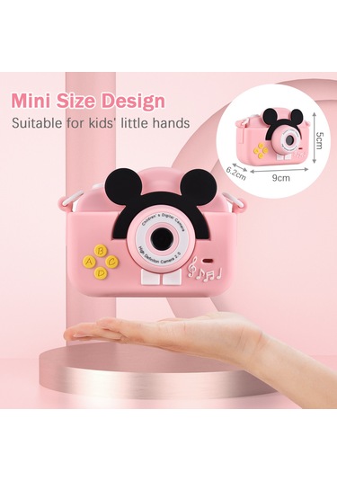 Vkemall Çocuklar İçin Renkli Dijital Kamera - 20mp Lens, 2.0" Ips Ekran, 1080p Video, Çekim/oynatma, Dahili Li-pol Batarya, Sarı