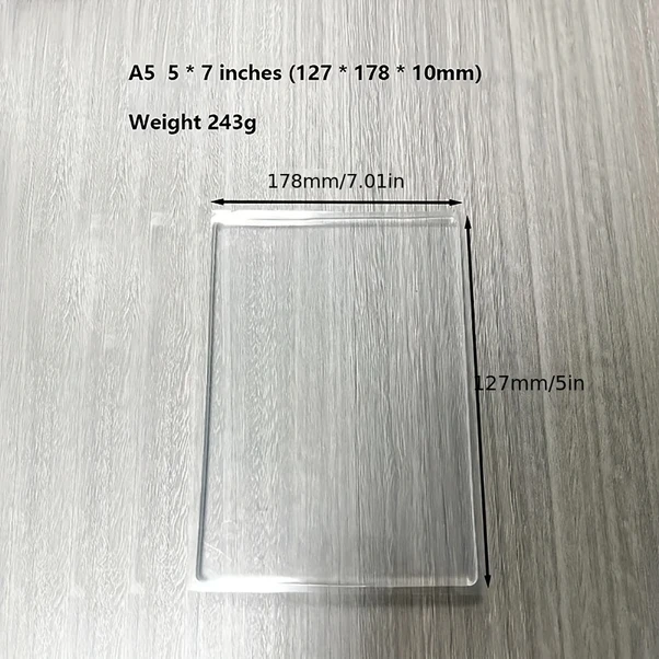 Willowhaven Transparan Jel Baskı Plakası Yeniden Kullanılabilir Kart Yapımı Sanatları