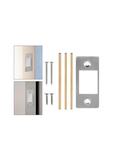 Suntek Kapı Mandalı Için Kilit Önleyici Çarpma Plakası 5,7 Cm X 2,5 Cm