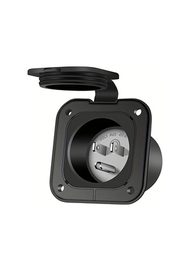 Xuweiwei Siyah 1pc 15a Us Erkek Fiş 125v Kilit Mekanizmalı Şarj Prizi Yüksek Kalite Bakır Yapı