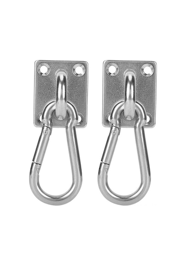 Kosona 6mm Paslanmaz Çelik Tırnaklı Kanca - Tavan Askı, Yoga Aletleri, Kapı Kilidi İçin Dayanıklı Suspension Metal Eşyası Seti 163g