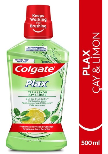 Colgate Plax Çay ve Limon Ağız Bakım Suyu 500 ML