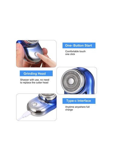 Gajeena Erkekler İçin Usb Şarjlı Mini Tıraş Makinesi - Yeşil Renk Seçeneği