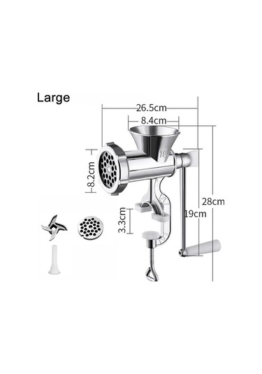 Dancemonkey Cbtx Ev Tipi Manuel Öğütücü Sosis Makinesi, No. 10 Büyük, Pratik Kullanım Çok Renkli
