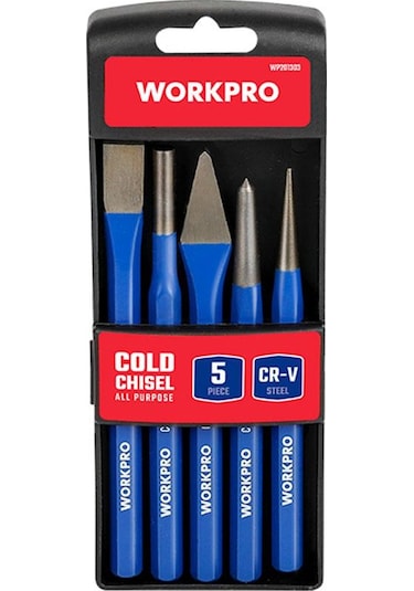 Workpro Wp201303 5 Parça Cr-v Profesyonel Noktalama Ve Keski Set
