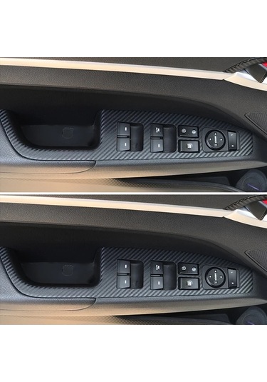 Xuweiwei 3d Carbon Fiber Black Style B 2019 2020 Hyundaı Elantra Ad İç Kontrol Paneli Kapı Kolu Kaplamaları Sol Şöför