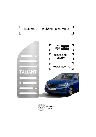 Renautl Talıant Ayak Dinlendirme Pedalı Krom Ayak Dayama Pedalı