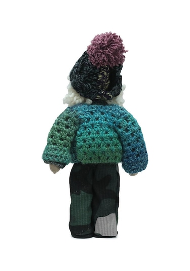 E38 El İşçiliği Şapkalı Kız Dekor Bebek 32 Cm - 6237
