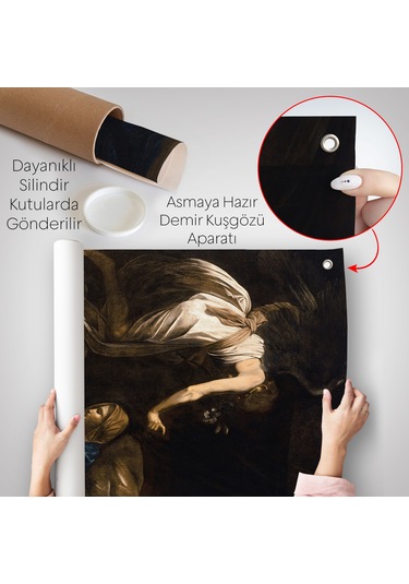 Caravaggio - Duyuru Duvar Örtüsü - Annunciation-7420