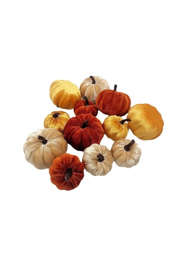 Suntek 12x Kadife Kabaklar Sonbahar Festivali Dekorasyonu Için