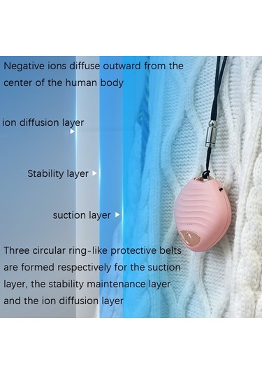 Boyun Araba Negatif İyon Hava Temizleme Cihazı S02 Beyaz