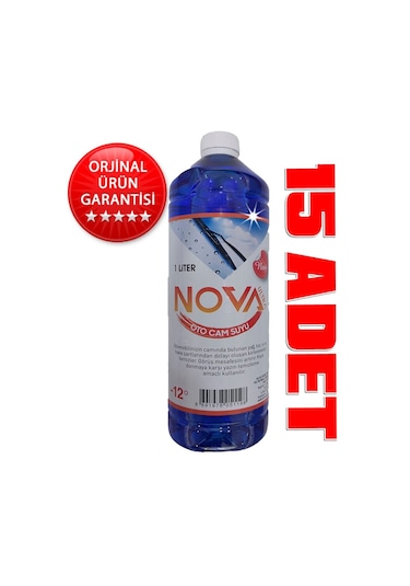 Nova Ultra -12 Derece Antifrizli Oto Cam Suyu 1 Litre X 15