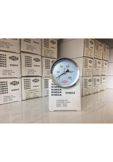 63 500 C Derece 5 Cm Dalma Boylu Fırın.taş Fırın Termometresi Simga