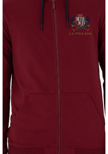 U.s. Polo Assn. Erkek Bordo Hırka Örme 50293649-vr014 Bordo