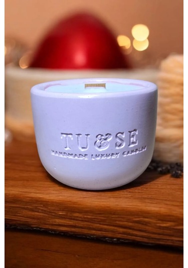 Tuse Candles Lüks Bebek Pembesi Beton Mum