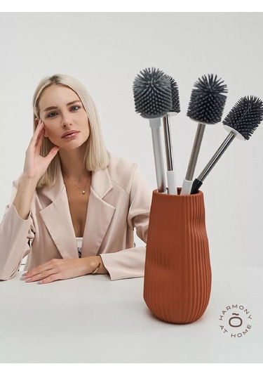 Tohomu Beyaz Silikon Tuvalet Fırçası 78297960 Beyaz