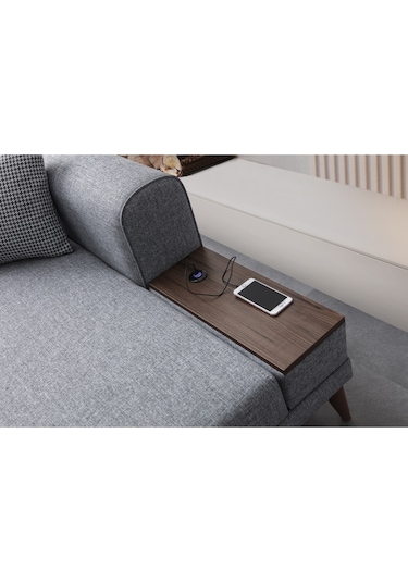 Drog Köşe Koltuk Takımı Gri Antrasit