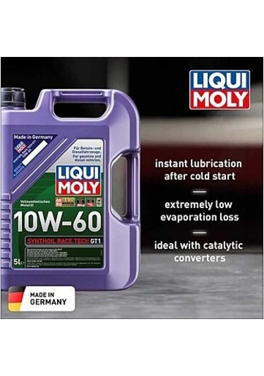 Lı8909 - 10w-60 Motor Yağı Synthoil Race Gt1 5l - Liqui Moly