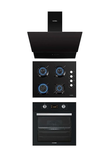 Kumtel B66-SF2 (DDT) - KO-40 TAHDF - DA6-835 Siyah Ankastre Set