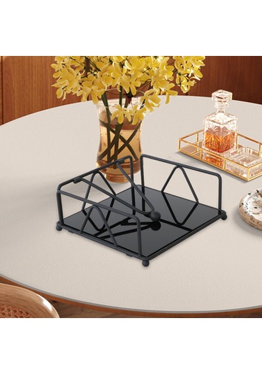 Homyl Cafe Masa Mutfak Için Peçete Depolama Organizatör Siyah Siyah