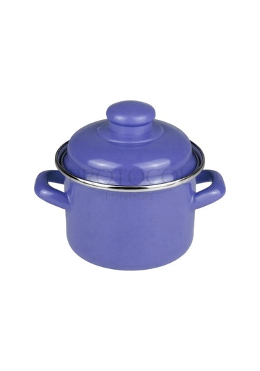 Emaye Mini Bebek Mama Yemek Yumurta Haşlama Derin Tencere 12cm 900 Ml